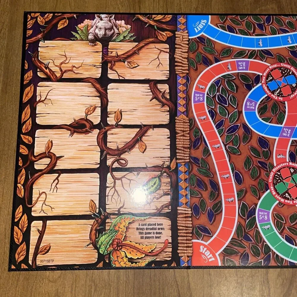 Jumanji Board Game Original Replacement Game Board 2017 With Center Riser